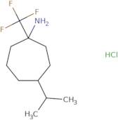 4-(Propan-2-yl)-1-(trifluoromethyl)cycloheptan-1-amine hydrochloride