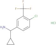 [4-Chloro-3-(trifluoromethyl)phenyl](cyclopropyl)methanamine hydrochloride