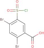 2,4-Dibromo-5-(chlorosulfonyl)benzoic acid