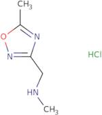 Methyl[(5-methyl-1,2,4-oxadiazol-3-yl)methyl]amine hydrochloride