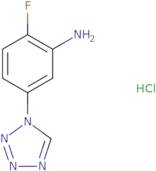 2-Fluoro-5-(1H-1,2,3,4-tetrazol-1-yl)aniline hydrochloride