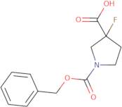 1-[(Benzyloxy)carbonyl]-3-fluoropyrrolidine-3-carboxylic acid