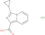 3-Cyclopropylimidazo[1,5-a]pyridine-1-carboxylic acid hydrochloride