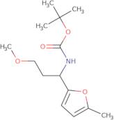 tert-Butyl N-[3-methoxy-1-(5-methylfuran-2-yl)propyl]carbamate