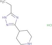 4-(5-Ethyl-1H-1,2,4-triazol-3-yl)piperidine hydrochloride