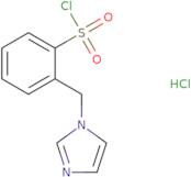 2-(1H-Imidazol-1-ylmethyl)benzene-1-sulfonyl chloride hydrochloride