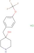 4-{[4-(Trifluoromethoxy)phenyl]methyl}piperidin-4-ol hydrochloride