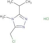 3-(Chloromethyl)-4-methyl-5-(propan-2-yl)-4H-1,2,4-triazole hydrochloride