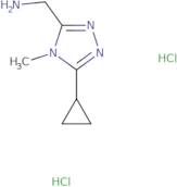 (5-Cyclopropyl-4-methyl-4H-1,2,4-triazol-3-yl)methanamine dihydrochloride