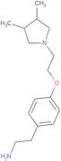 2-{4-[2-(3,4-Dimethylpyrrolidin-1-yl)ethoxy]phenyl}ethan-1-amine