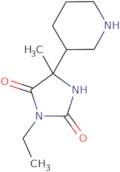 3-Ethyl-5-methyl-5-(piperidin-3-yl)imidazolidine-2,4-dione