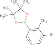 2-(3-Bromo-2-methylphenyl)-4,4,5,5-tetramethyl-1,3,2-dioxaborolane