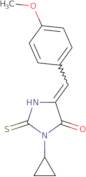 (5E)-3-Cyclopropyl-2-mercapto-5-(4-methoxybenzylidene)-3,5-dihydro-4H-imidazol-4-one