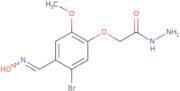 2-(5-Bromo-4-[(E)-(hydroxyimino)methyl]-2-methoxyphenoxy)acetohydrazide