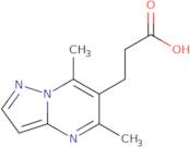 3-{5,7-Dimethylpyrazolo[1,5-a]pyrimidin-6-yl}propanoic acid