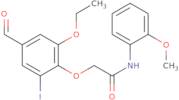 2-(2-Ethoxy-4-formyl-6-iodophenoxy)-N-(2-methoxyphenyl)acetamide