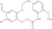 2-(5-Bromo-2-ethoxy-4-formylphenoxy)-N-(2-methoxyphenyl)acetamide