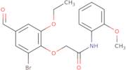 2-(2-Bromo-6-ethoxy-4-formylphenoxy)-N-(2-methoxyphenyl)acetamide