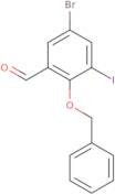 2-(Benzyloxy)-5-bromo-3-iodobenzaldehyde