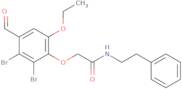 2-(2,3-Dibromo-6-ethoxy-4-formylphenoxy)-N-(2-phenylethyl)acetamide