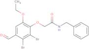 N-Benzyl-2-(2,3-dibromo-6-ethoxy-4-formylphenoxy)acetamide