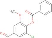 2-Chloro-4-formyl-6-methoxyphenyl benzoate