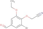 (2-Bromo-6-ethoxy-4-formylphenoxy)acetonitrile