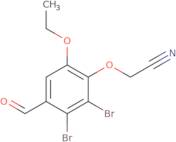 (2,3-Dibromo-6-ethoxy-4-formylphenoxy)acetonitrile