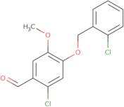 2-Chloro-4-[(2-chlorobenzyl)oxy]-5-methoxybenzaldehyde