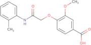 3-Methoxy-4-{2-[(2-methylphenyl)amino]-2-oxoethoxy}benzoic acid