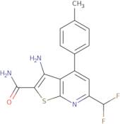 3-Amino-6-(difluoromethyl)-4-(4-methylphenyl)thieno[2,3-b]pyridine-2-carboxamide