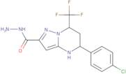 5-(4-Chlorophenyl)-7-(trifluoromethyl)-4,5,6,7-tetrahydropyrazolo[1,5-a]pyrimidine-2-carbohydrazide