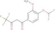 1-(4-Difluoromethoxy-3-methoxy-phenyl)-4,4,4-trifluoro-butane-1,3-dione