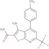 3-Amino-4-(4-methylphenyl)-6-(trifluoromethyl)thieno[2,3-b]pyridine-2-carboxamide