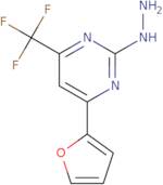 4-(2-Furyl)-2-hydrazino-6-(trifluoromethyl)pyrimidine