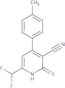 6-Difluoromethyl-2-thioxo-4-p-tolyl-1,2-dihydro-pyridine-3-carbonitrile