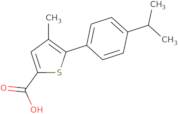 4-Methyl-5-[4-(propan-2-yl)phenyl]thiophene-2-carboxylic acid