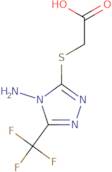 2-{[4-Amino-5-(trifluoromethyl)-4H-1,2,4-triazol-3-yl]sulfanyl}acetic acid