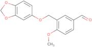 3-[(1,3-Dioxaindan-5-yloxy)methyl]-4-methoxybenzaldehyde