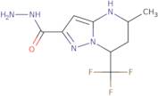 5-Methyl-7-(trifluoromethyl)-4,5,6,7-tetrahydropyrazolo[1,5-a]pyrimidine-2-carbohydrazide