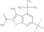 3-Amino-4-tert-butyl-6-(trifluoromethyl)thieno[2,3-b]pyridine-2-carboxamide