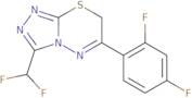 3-Difluoromethyl-6-(2,4-difluoro-phenyl)-7H-[1,2,4]triazolo[3,4-b][1,3,4]thiadiazine