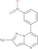 2-Methyl-7-(3-nitrophenyl)pyrazolo[1,5-a]pyrimidine