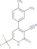 4-(3,4-Dimethylphenyl)-2-mercapto-6-(trifluoromethyl)nicotinonitrile