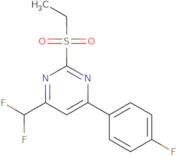 4-(Difluoromethyl)-2-(ethylsulfonyl)-6-(4-fluorophenyl)pyrimidine