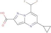 5-Cyclopropyl-7-(difluoromethyl)pyrazolo[1,5-a]pyrimidine-2-carboxylic acid