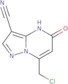 7-Chloromethyl-5-oxo-4,5-dihydro-pyrazolo[1,5-a]-pyrimidine-3-carbonitrile