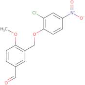 3-[(2-Chloro-4-nitrophenoxy)methyl]-4-methoxybenzaldehyde