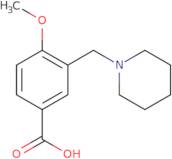 4-Methoxy-3-(piperidin-1-ylmethyl)benzoic acid