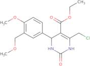 Ethyl 6-(chloromethyl)-4-[4-methoxy-3-(methoxymethyl)phenyl]-2-oxo-1,2,3,4-tetrahydropyrimidine-5-…